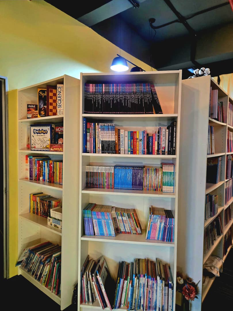Books at the lounge