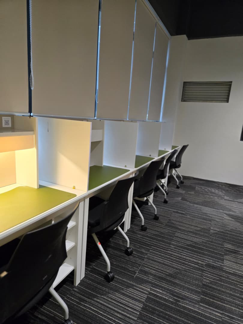 Individual study desks