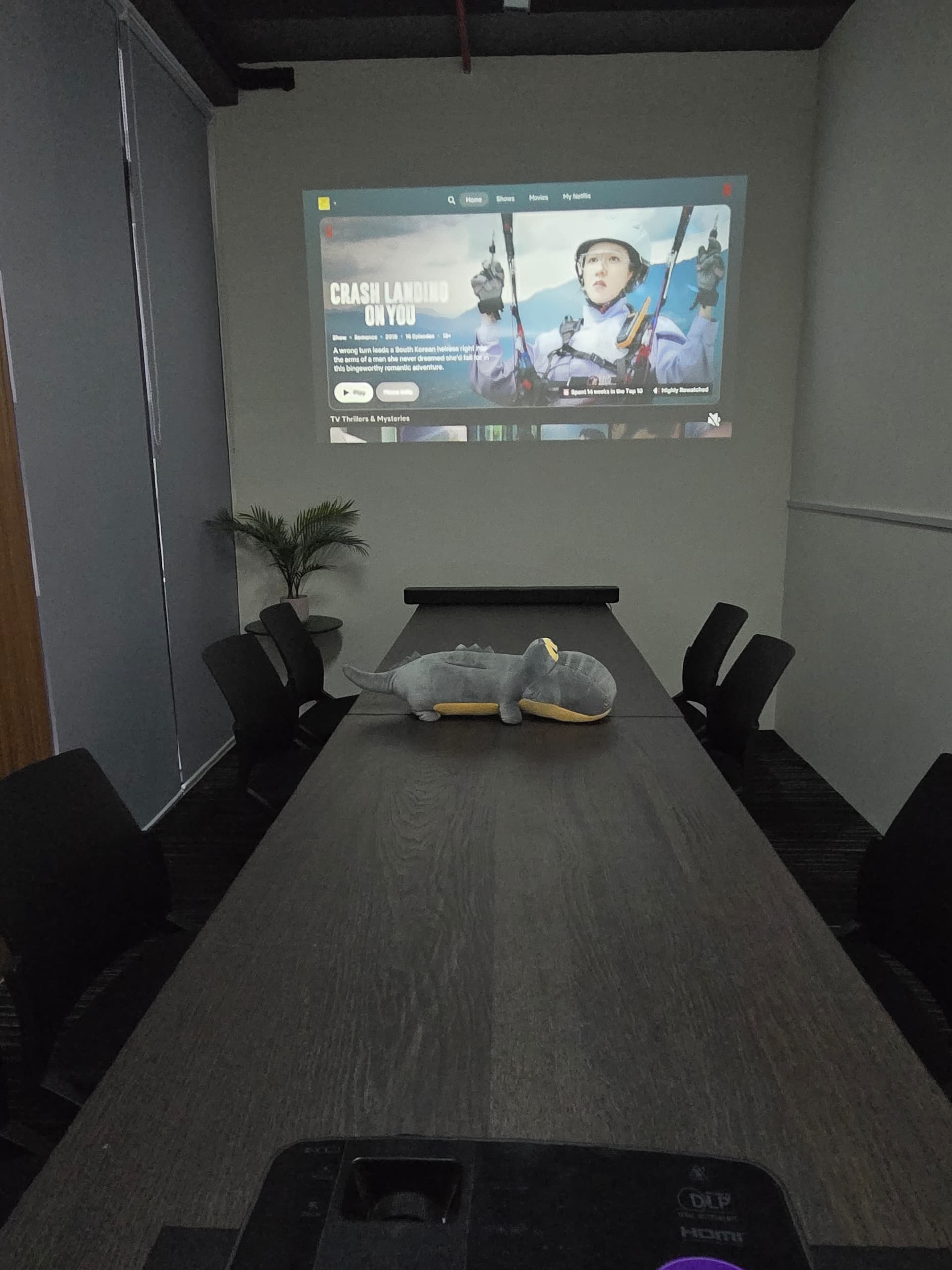 Room with projector
